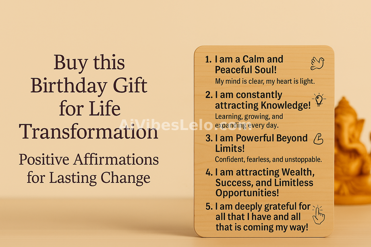 Birthday Gift with Positive Affirmations